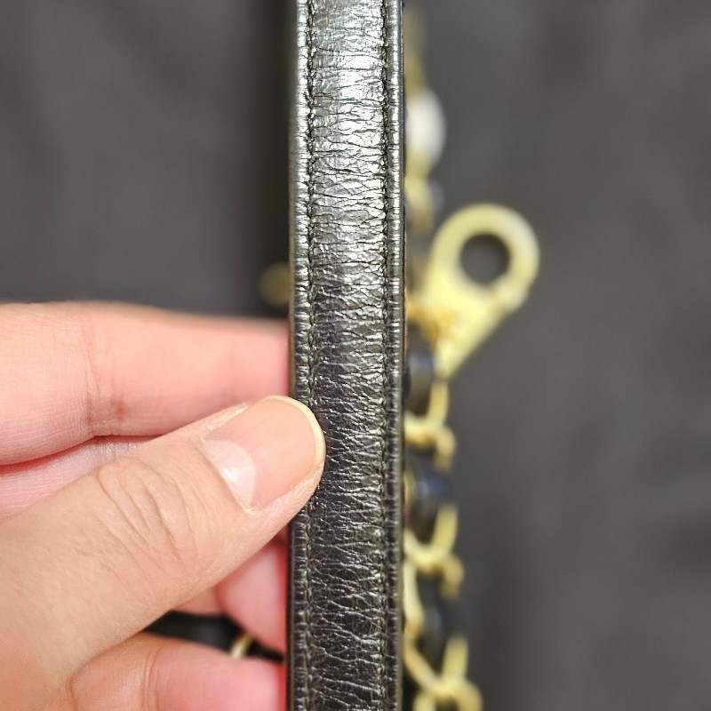 Chanel Coco handle 28黑金/鞣質牛皮/蜥蜴手柄-22