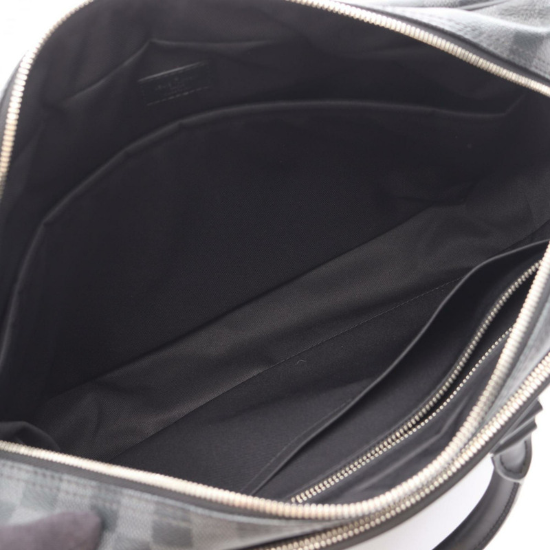 Louis Vuitton Ikar NM 公事包，塗層帆布和皮革，Damier Graphite 飾面，男士，黑色，N40007-2