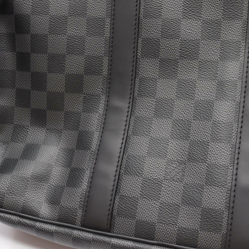 Louis Vuitton Ikar NM 公事包，塗層帆布和皮革，Damier Graphite 飾面，男士，黑色，N40007-8