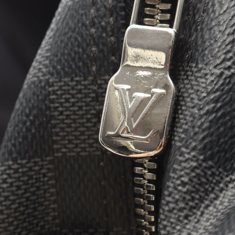 Louis Vuitton Ikar NM 公事包，塗層帆布和皮革，Damier Graphite 飾面，男士，黑色，N40007-11