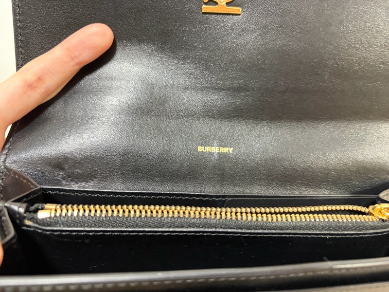 Burberry TB LOGO黑長夾-9