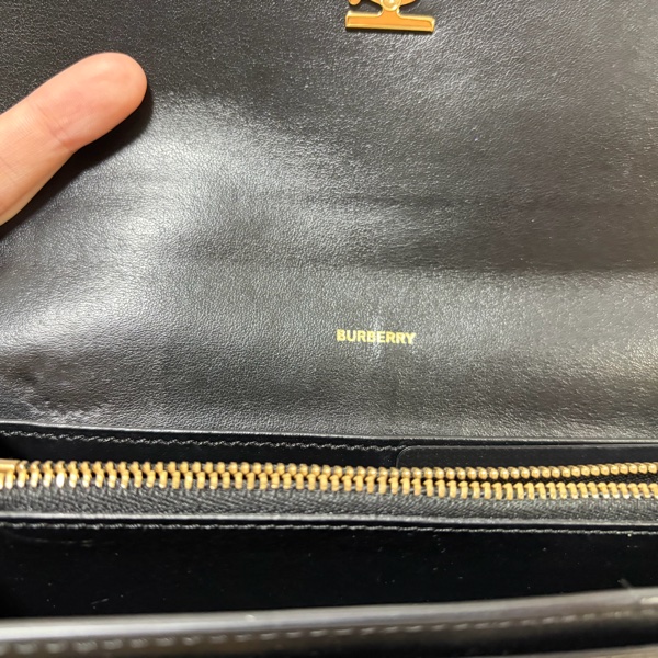 Burberry TB LOGO黑長夾-13