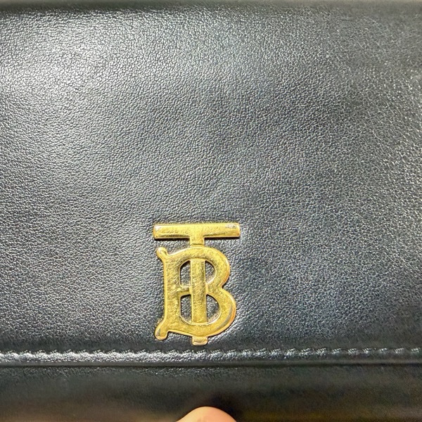 Burberry TB LOGO黑長夾-15