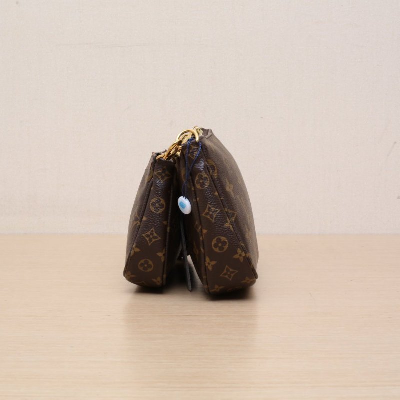 LOUIS VUITTON MultiPochetteAccessoires五合一綠肩帶老花PVC2019肩背包-4