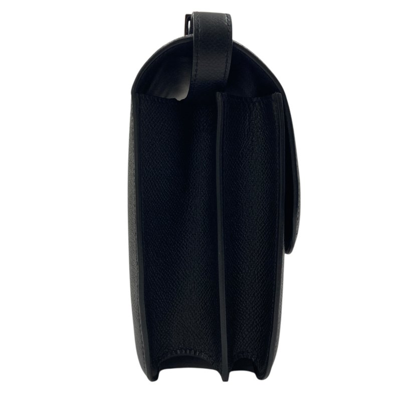 HERMES 愛馬仕 Constance 24 Epsom 肩背包 黑色 銀釦-3