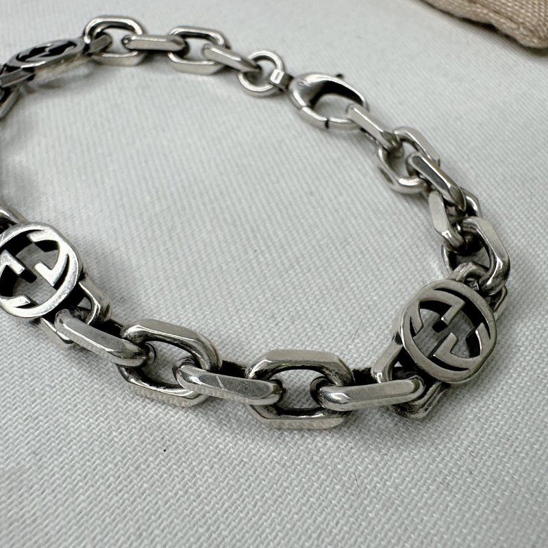 GUCCI Interlocking 925純銀手鍊-1