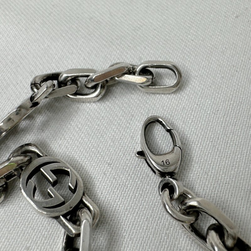GUCCI Interlocking 925純銀手鍊-5