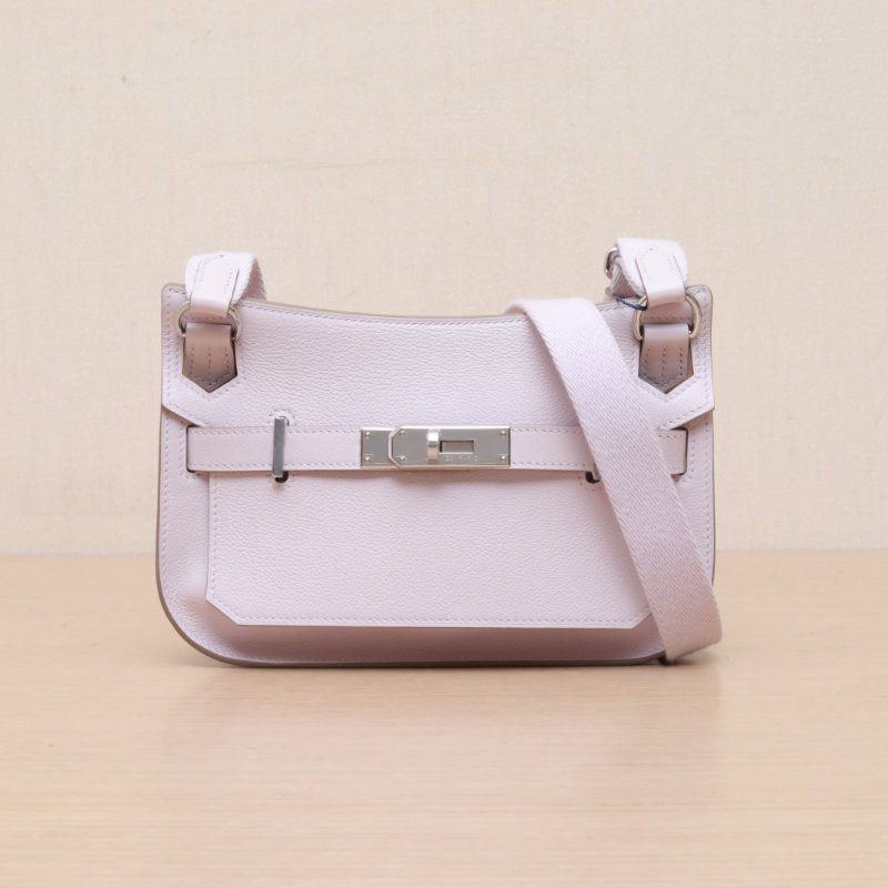 HERMES Jypsiere吉普賽mini09夢幻紫EC皮B刻銀扣肩背包-1