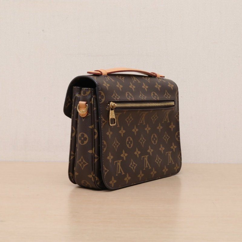 LOUIS VUITTON MetisPochette郵差包老花PVC金扣2018肩背包-4