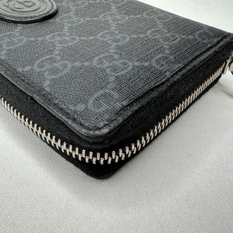 GUCCI Interlocking G拉鍊長夾-15