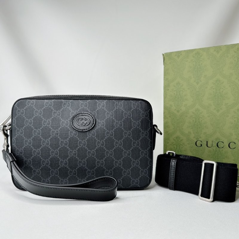 GUCCI Interlocking G斜背包-2