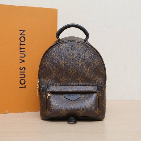 LOUIS VUITTON PalmSprings小書包Mini17新款拉鏈外露老花PVC2019肩背包