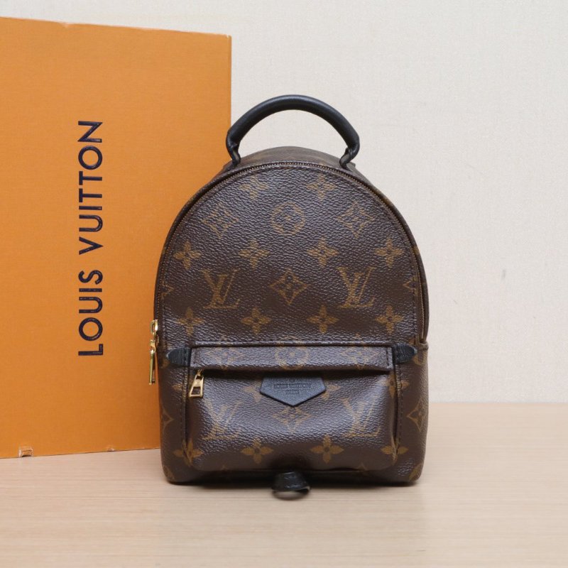 LOUIS VUITTON PalmSprings小書包Mini17新款拉鏈外露老花PVC2019肩背包-2