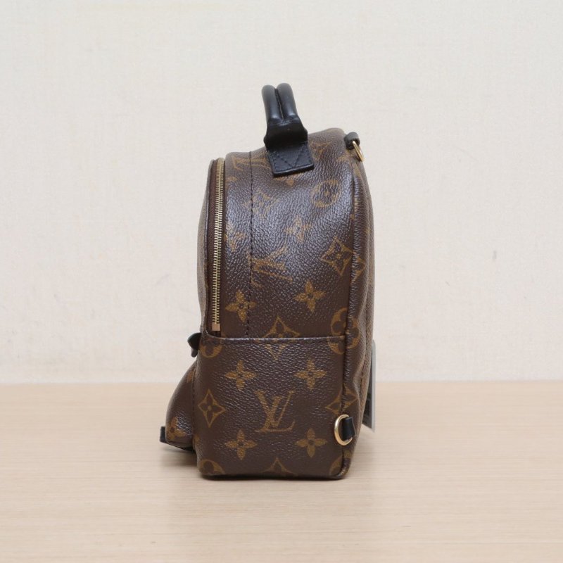 LOUIS VUITTON PalmSprings小書包Mini17新款拉鏈外露老花PVC2019肩背包-4