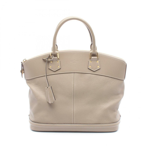 Louis Vuitton Lockit MM 手提包，皮革，Suhali，女款，米色，Verone，M91791