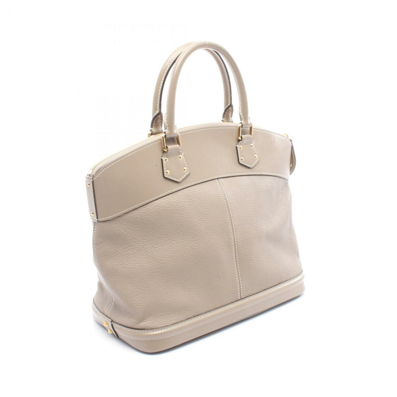 Louis Vuitton Lockit MM 手提包，皮革，Suhali，女款，米色，Verone，M91791-1