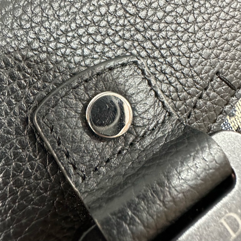 Dior 2ADCA435 老花牛皮黑釦馬鞍斜背包Mini Saddle-16