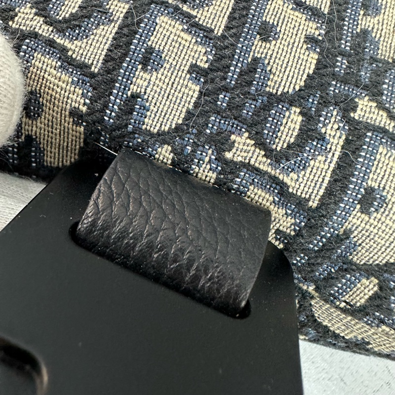 Dior 2ADCA435 老花牛皮黑釦馬鞍斜背包Mini Saddle-20