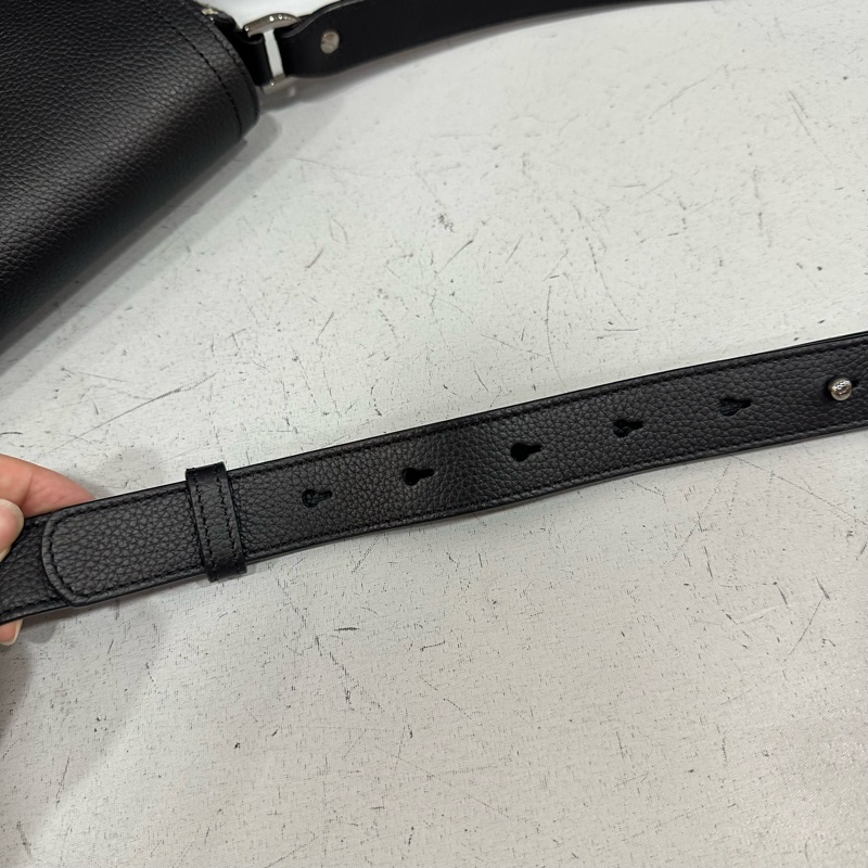 Dior 2ADCA435 老花牛皮黑釦馬鞍斜背包Mini Saddle-31