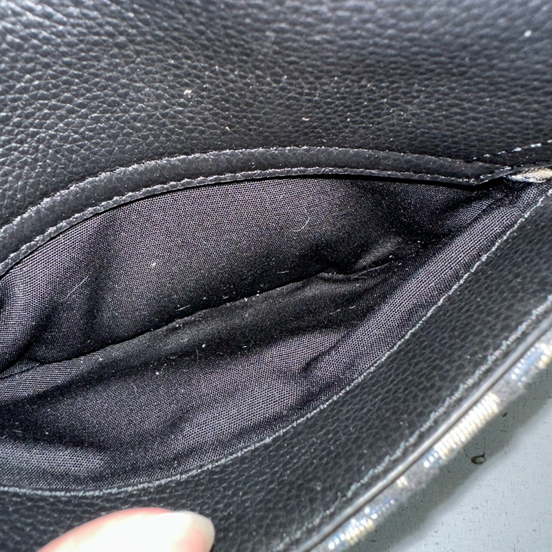 Dior 2ADCA435 老花牛皮黑釦馬鞍斜背包Mini Saddle-41