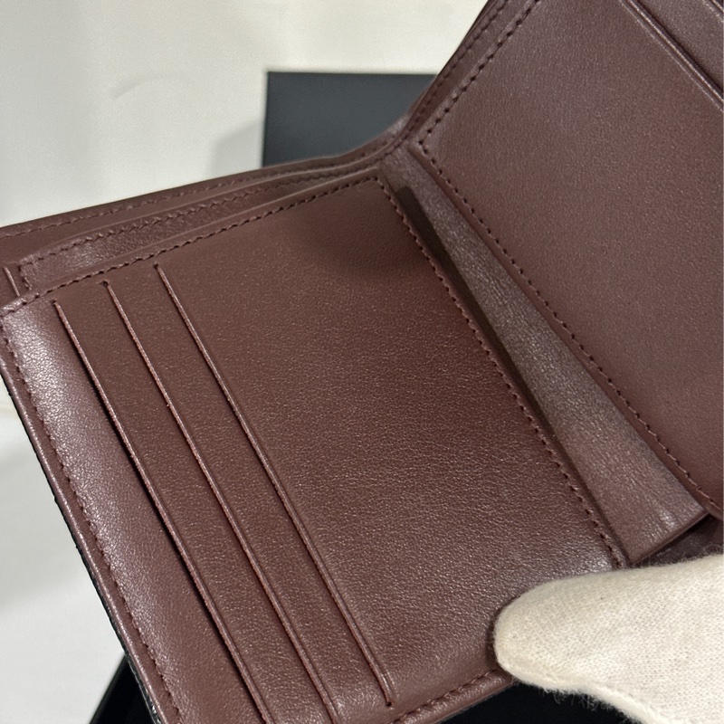 #全新帶膜 #配件齊🉑送禮 香奈兒黑金cf三折短夾🈶零錢袋-11