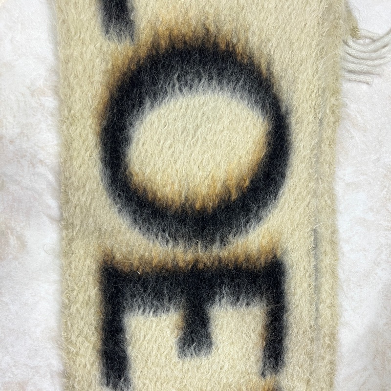 Loewe 羊毛混馬海毛圍巾-3