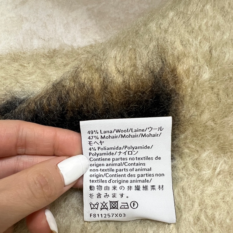 Loewe 羊毛混馬海毛圍巾-8