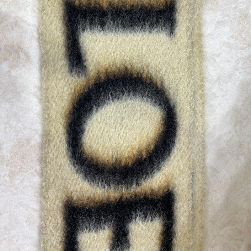 Loewe 羊毛混馬海毛圍巾-11