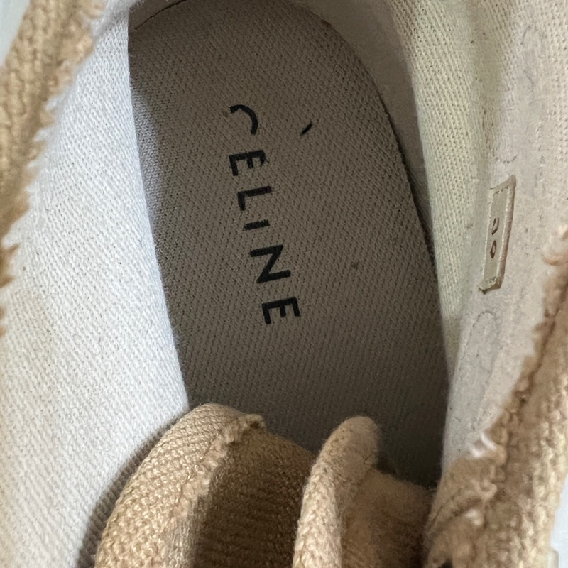 Celine 凱旋門厚底帆布短靴-7