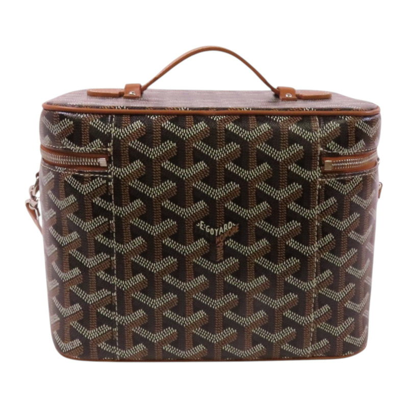 GOYARD 塗層帆布Muse Vanity銀扣手挽肩背兩用袋-1