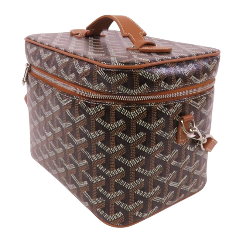 GOYARD 塗層帆布Muse Vanity銀扣手挽肩背兩用袋-2