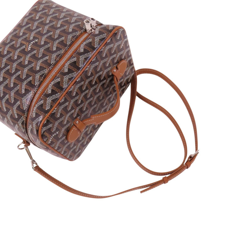 GOYARD 塗層帆布Muse Vanity銀扣手挽肩背兩用袋-7
