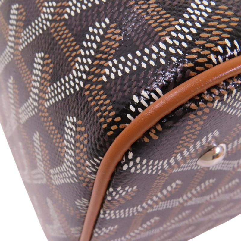 GOYARD 塗層帆布Muse Vanity銀扣手挽肩背兩用袋-10