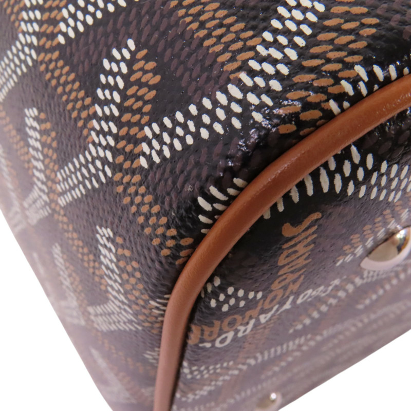 GOYARD 塗層帆布Muse Vanity銀扣手挽肩背兩用袋-12