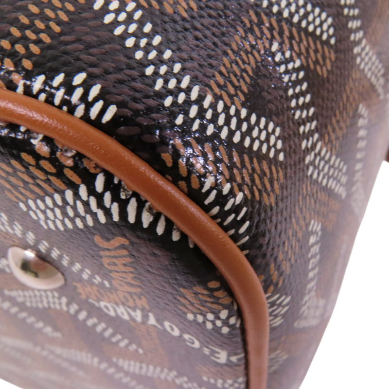 GOYARD 塗層帆布Muse Vanity銀扣手挽肩背兩用袋-13