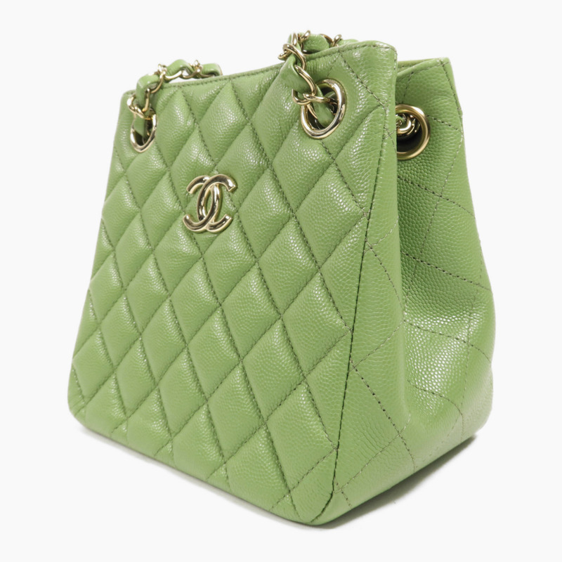 CHANEL 牛皮皮革Shoulder Bag金扣鏈帶肩背袋-2