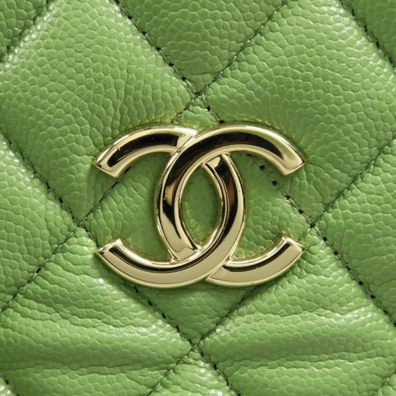 CHANEL 牛皮皮革Shoulder Bag金扣鏈帶肩背袋-7
