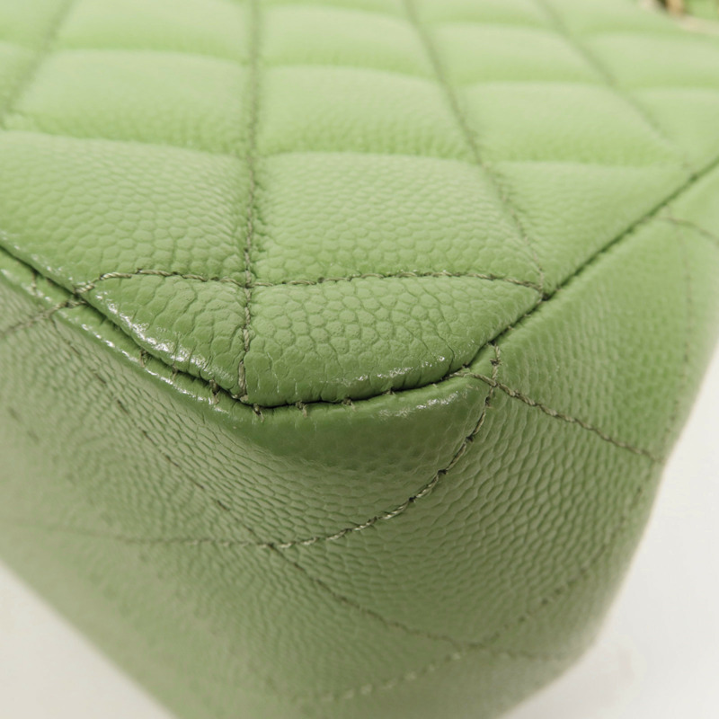 CHANEL 牛皮皮革Shoulder Bag金扣鏈帶肩背袋-10