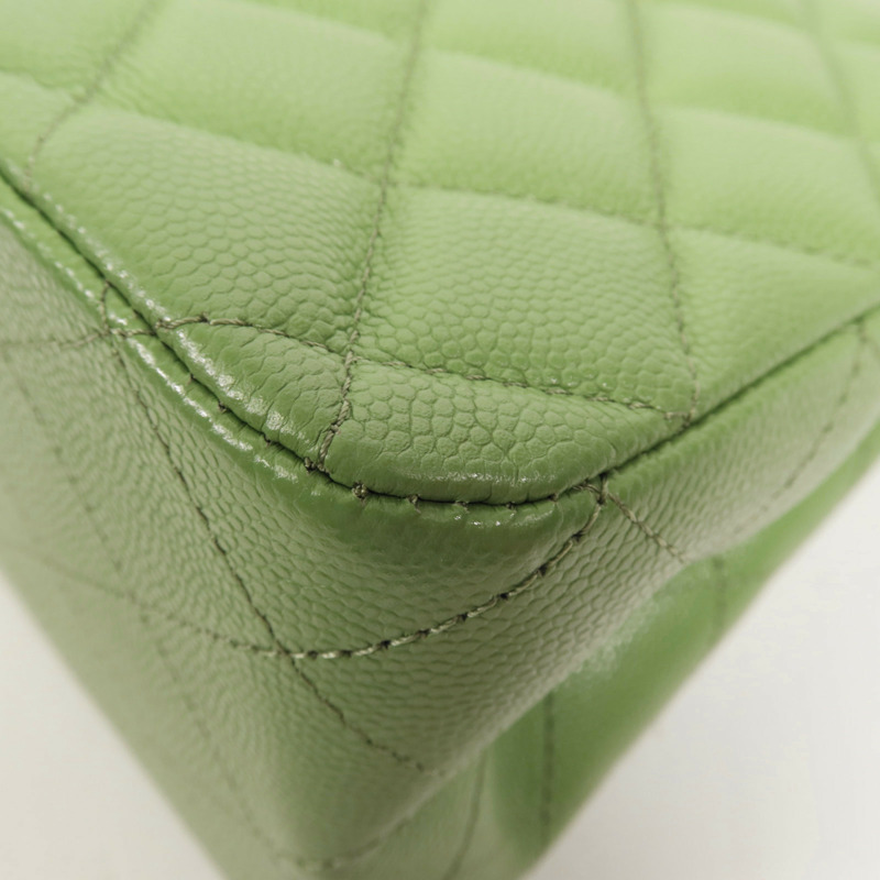 CHANEL 牛皮皮革Shoulder Bag金扣鏈帶肩背袋-12