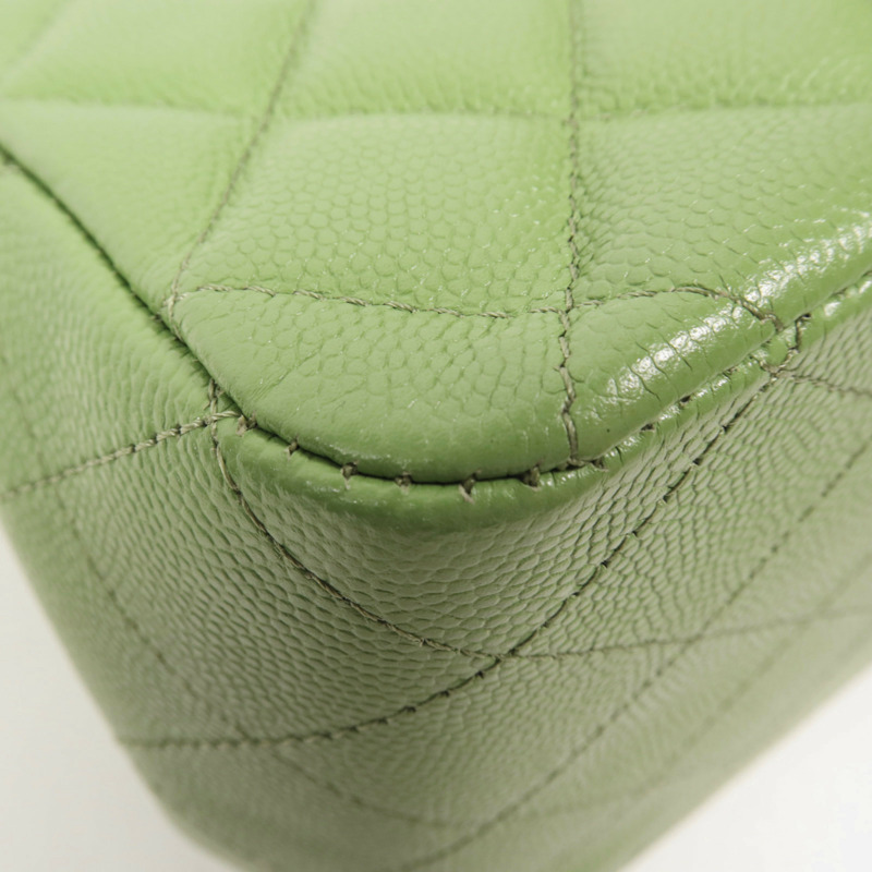 CHANEL 牛皮皮革Shoulder Bag金扣鏈帶肩背袋-13