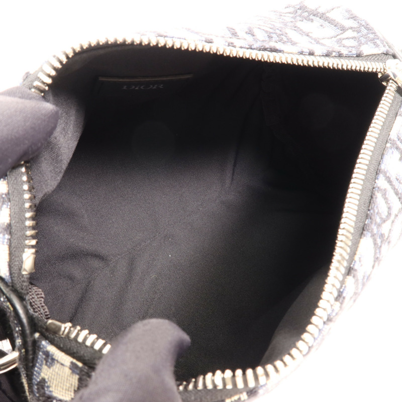 Dior 帆布Shoulder Bag銀扣肩背袋-4