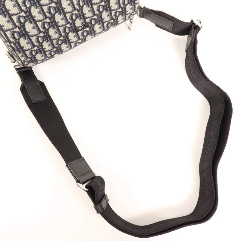 Dior 帆布Shoulder Bag銀扣肩背袋-7