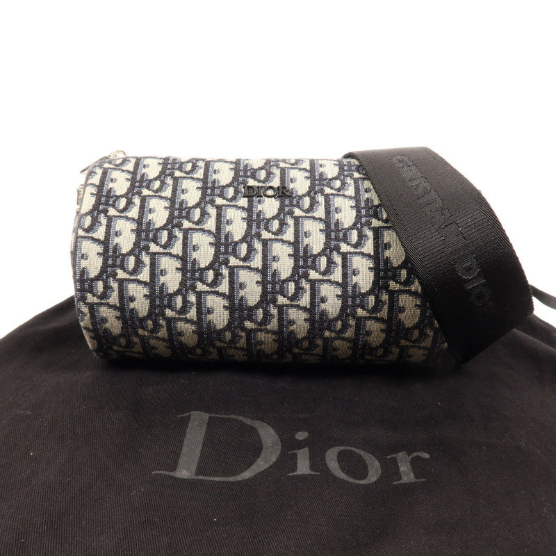 Dior 帆布Shoulder Bag銀扣肩背袋-8