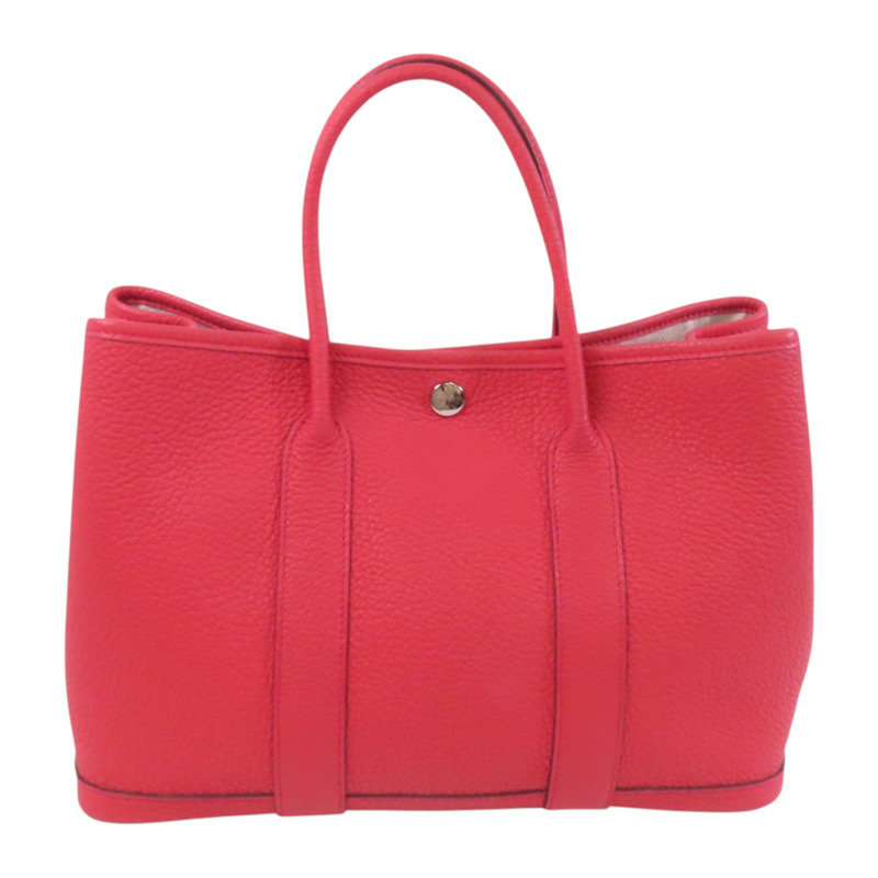 HERMES Negonda皮革Garden Party TPM銀扣手挽袋-1