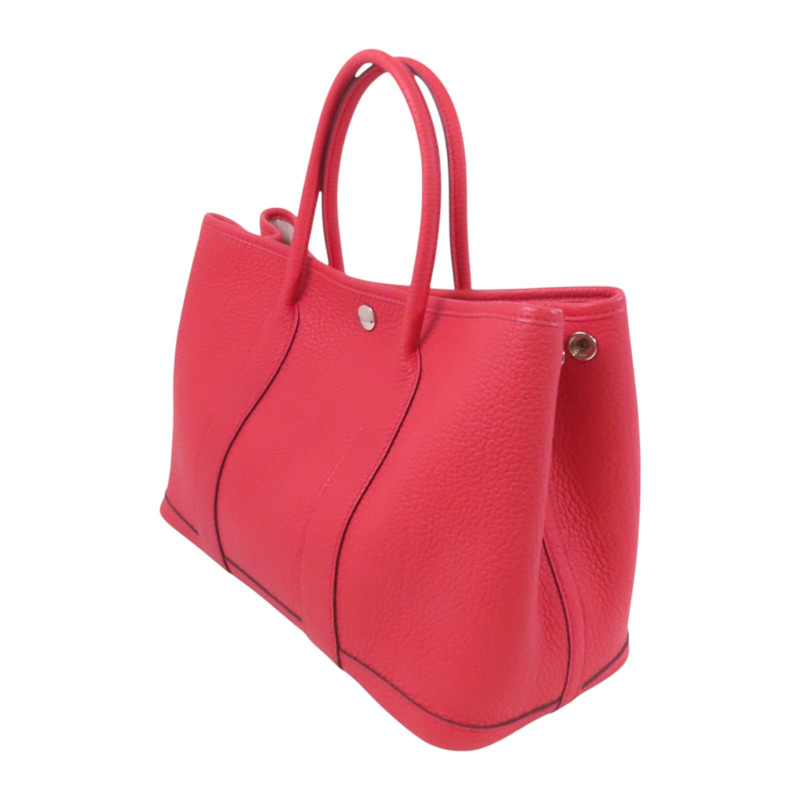 HERMES Negonda皮革Garden Party TPM銀扣手挽袋-2