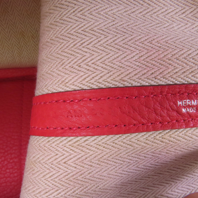 HERMES Negonda皮革Garden Party TPM銀扣手挽袋-6