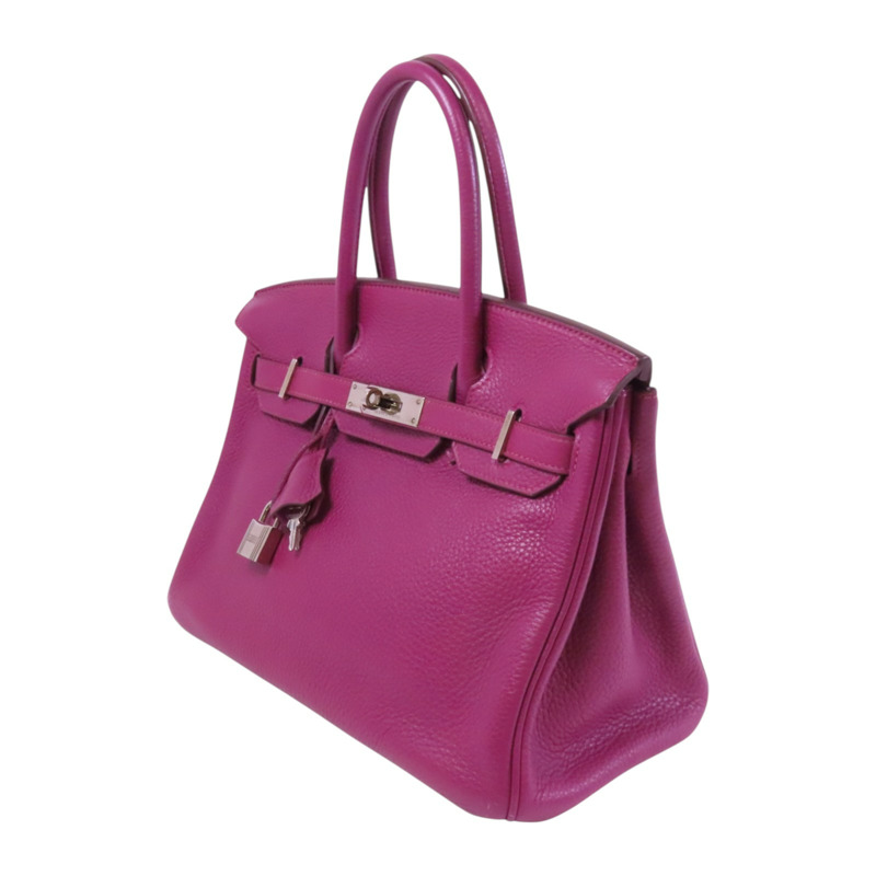 HERMES Togo皮革Birkin 30銀扣手挽袋-2