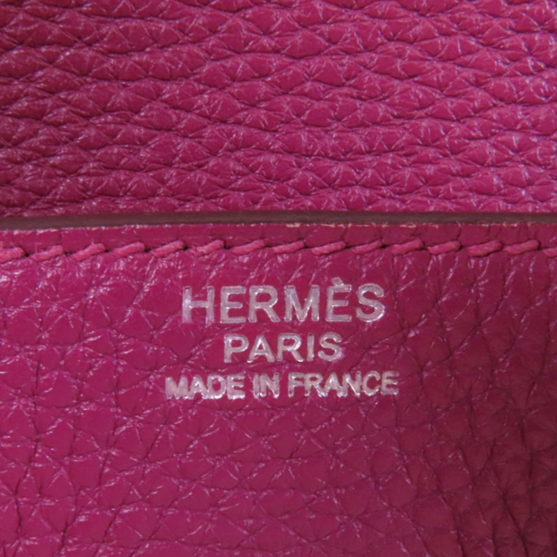 HERMES Togo皮革Birkin 30銀扣手挽袋-5