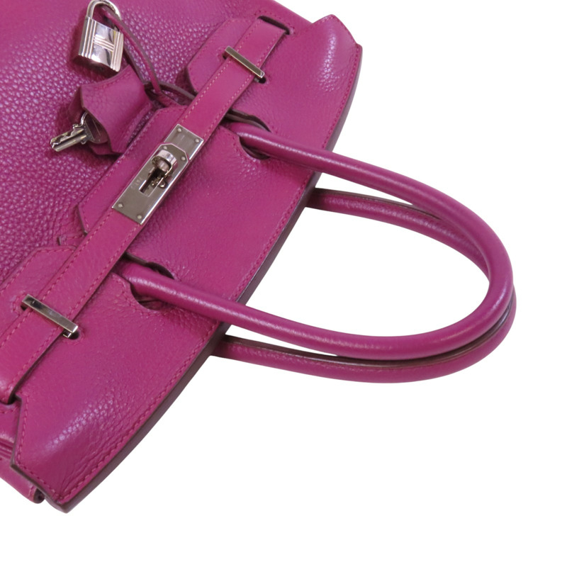 HERMES Togo皮革Birkin 30銀扣手挽袋-8