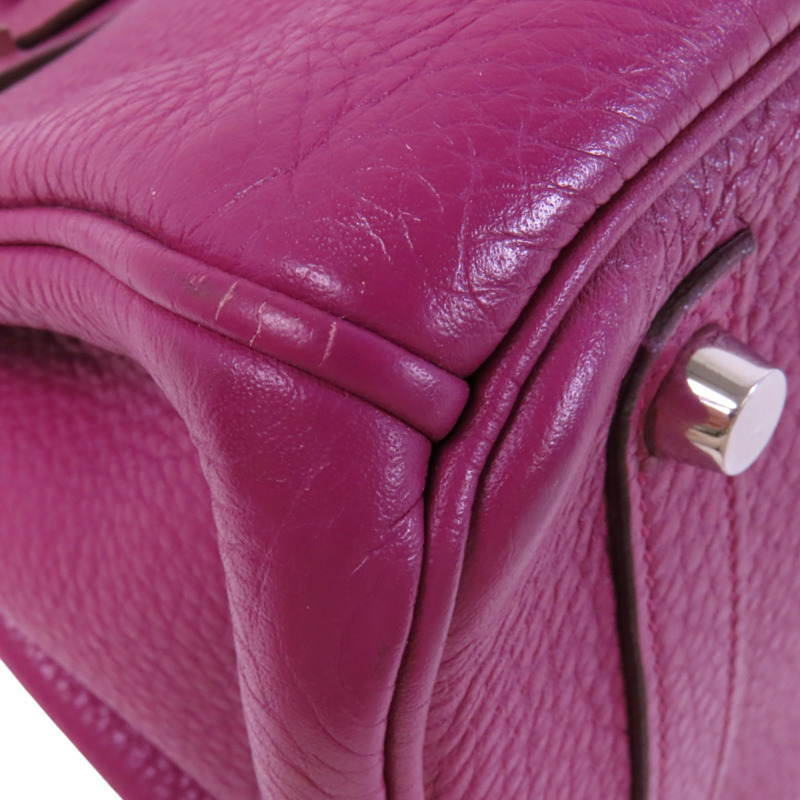 HERMES Togo皮革Birkin 30銀扣手挽袋-10